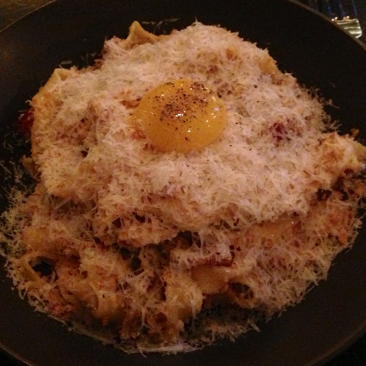 Pasta Carbonara from Eating House in Coral Gables, Florida