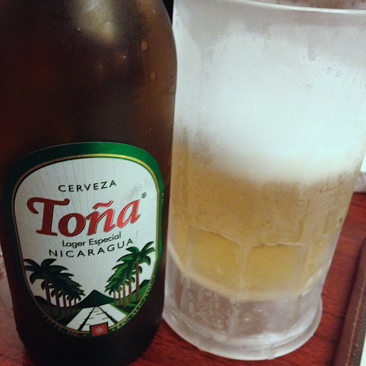 Toña Beer from Cerro Negro Nicaraguan Cuisine in Miami, Florida
