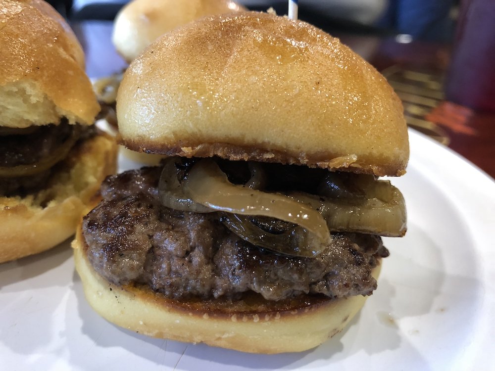 Slider with Grilled Onions
