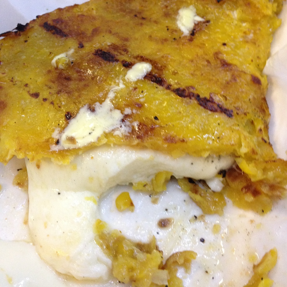 Cachapa from the Los Chamos Food Truck