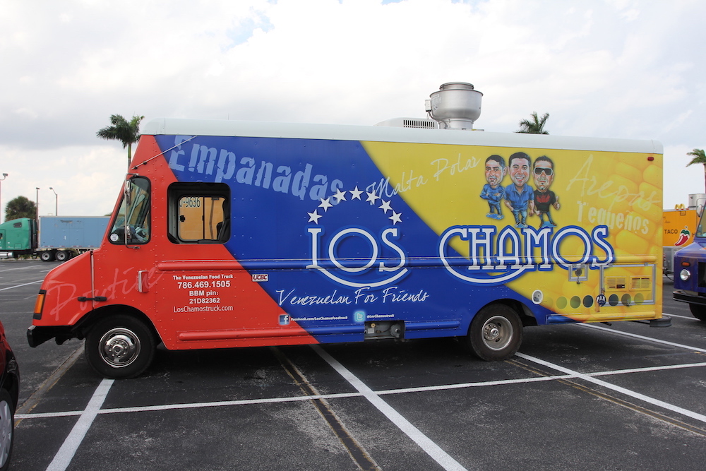 Los Chamos Food Truck at the 2013 Largest Parade of Food Trucks event in Miami