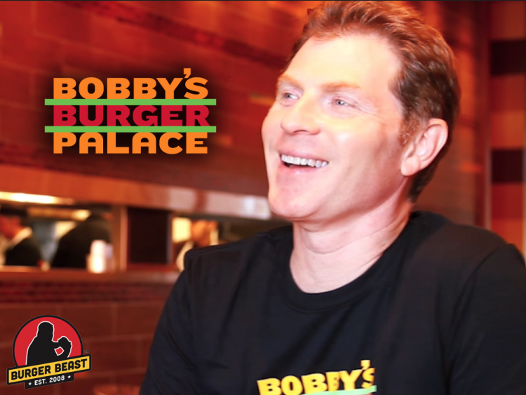 Bobby Flay at Bobby's Burger Palace in Miami