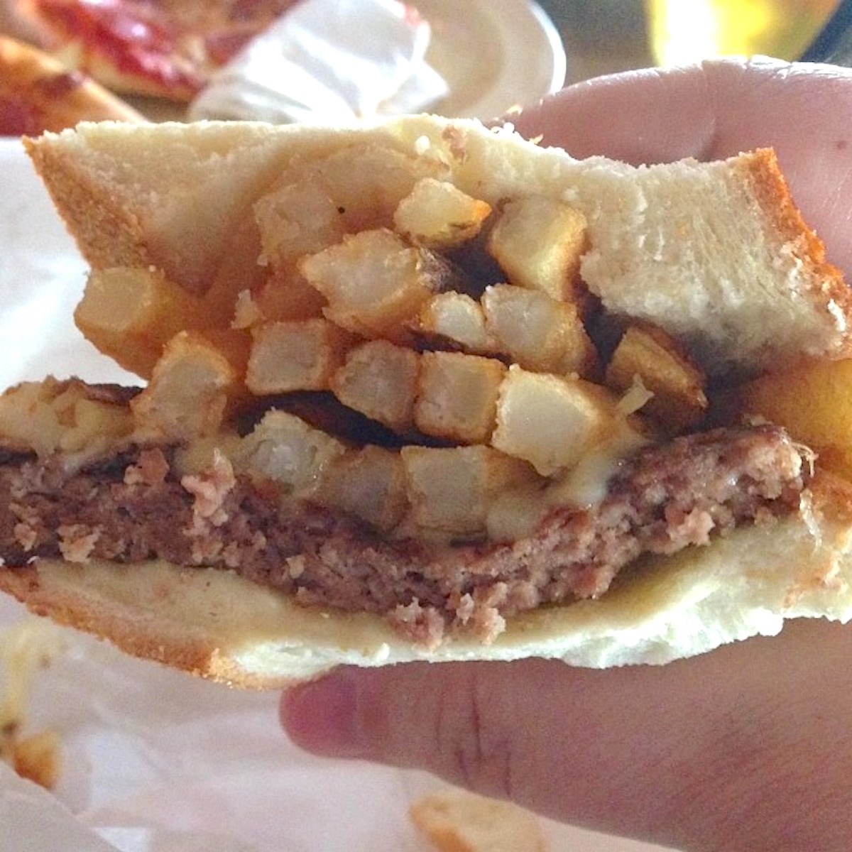 The Pitts-Burger from Primanti Brothers in Wilton Manors, Florida