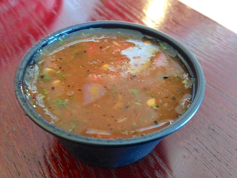 Salsa from Taco Rico in Westchester, Florida