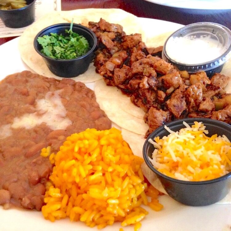 Taco Platter from Taco Rico in Westchester, Florida