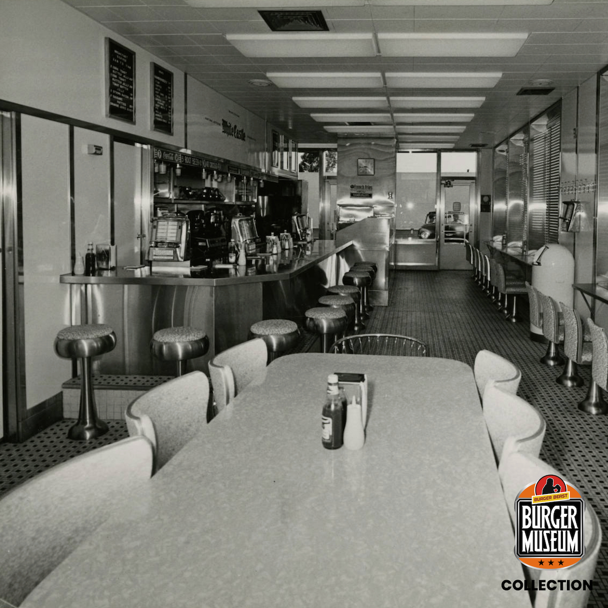 Inside of the White Castle in Miami, Florida