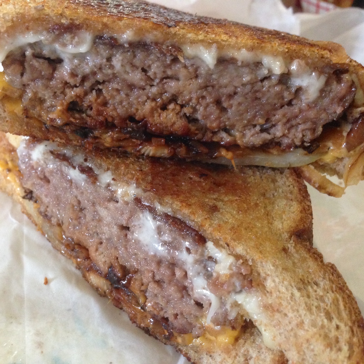 Patty Melt Halves from Phillips Grocery in Holly Springs, Mississippi