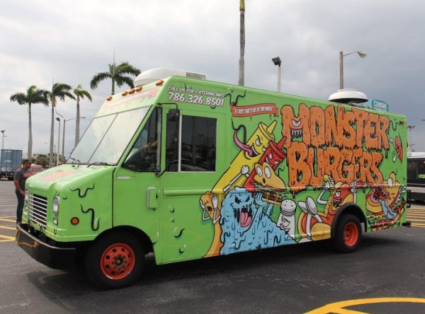 Monster Burgers Food Truck Serves Colombian Comida Rapida