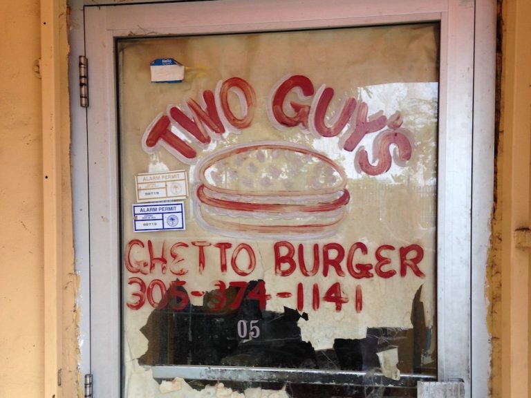Two Guys Ghetto Burger in Overtown, Florida