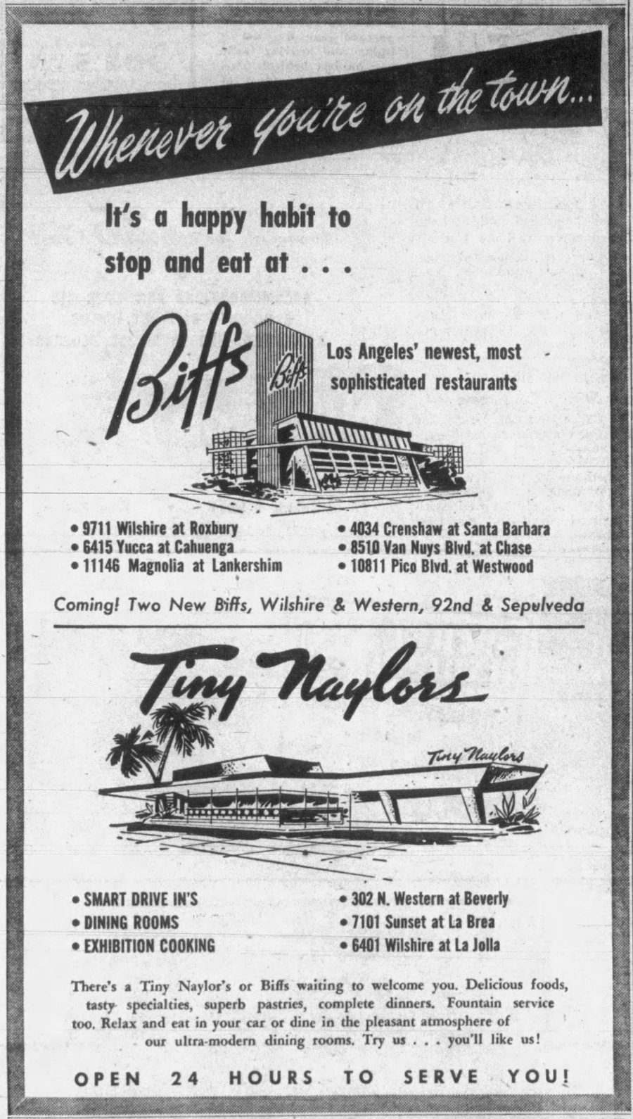 Biffs & Tiny Naylors in the Los Angeles Mirror - June 14th, 1955