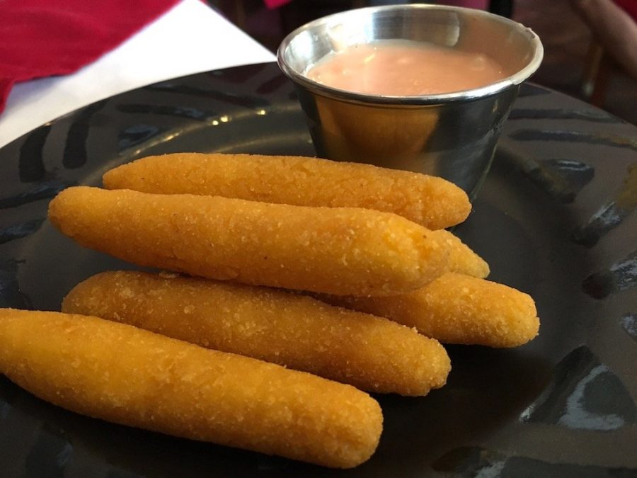 Surullitos with Criolla Sauce from Chefs on the Run in Homestead, Florida