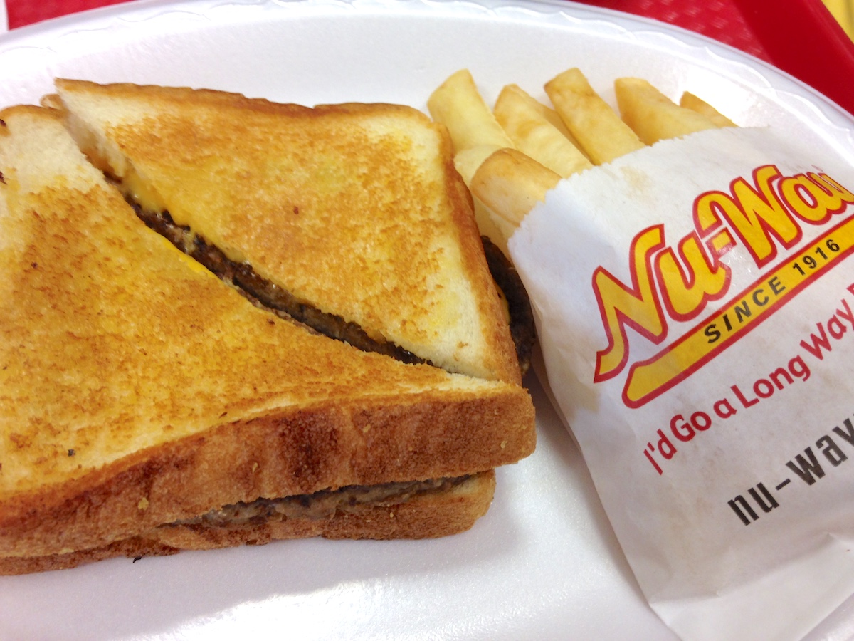 Patty Melt and Fries from Nu-Way Weiners in Macon, Georgia