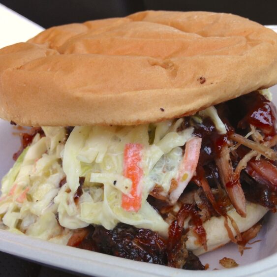 Chopped BBQ Sandwich from Owens Burger Shack in Clarksdale, Mississippi