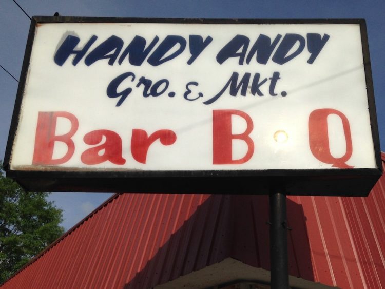 Handy Andy Grocery & BBQ Sign