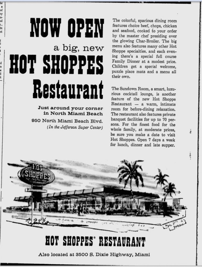 Hot Shoppes Ad