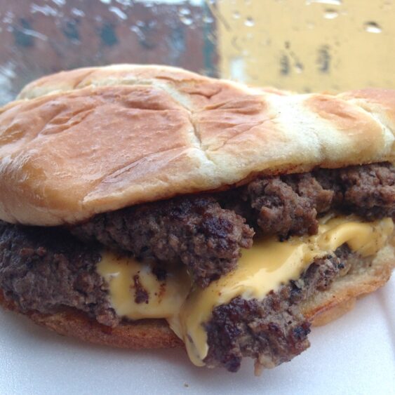 Double Cheeseburger from Roxie's Grocery in Memphis, Tennessee