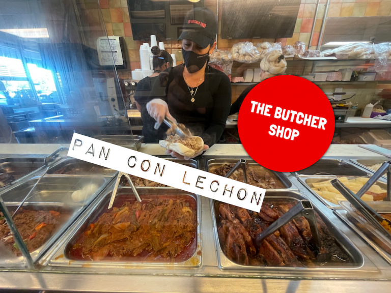 Pan con Lechon & Chicharrones from The Butcher Shop
