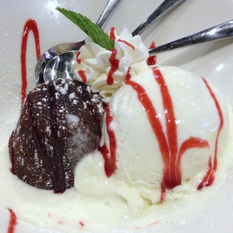 Chocolate Lava Cake from Bru's Room in Pembroke Pines, Florida