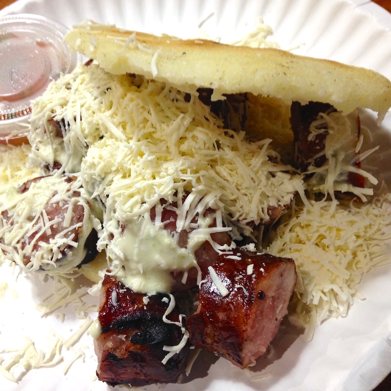 Chorizo Arepa from Charles & Larry Restaurant in Sweetwater, Florida