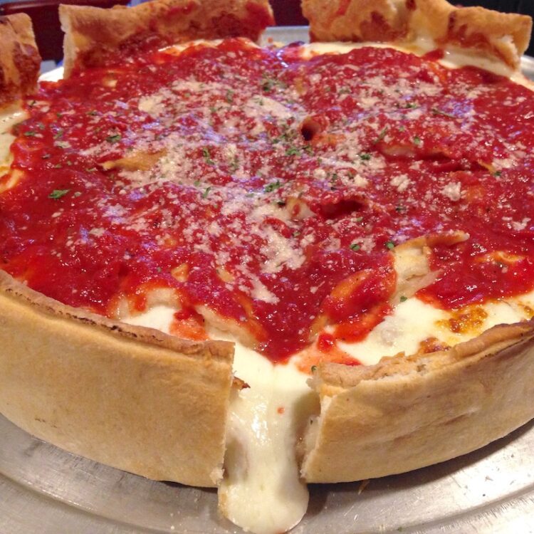Chicago-style Pizza from Manhattan Chicago Pizzeria