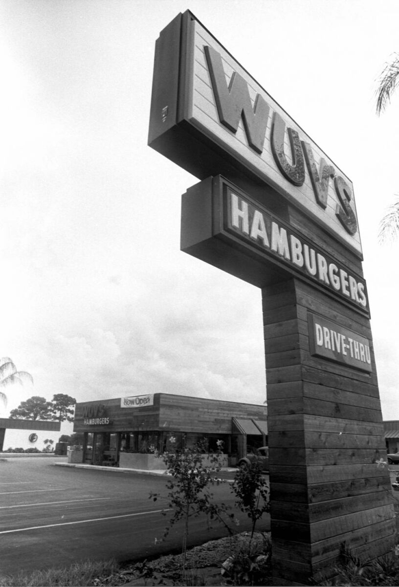 Wuv's Hamburgers in Bradenton, Florida (July 17th, 1979)