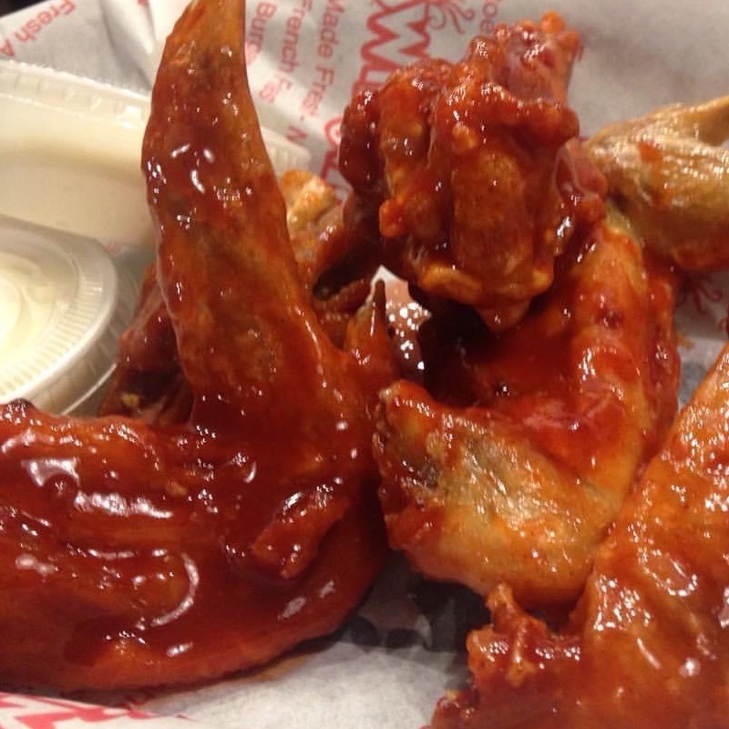 Raspberry Habanero Chicken Wings from Wing Mania in Homestead, Florida