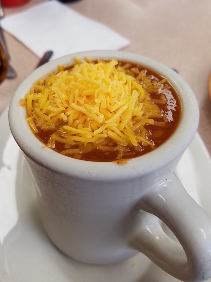 Cup of Chili from Hometown Hot Dogs in Millersport, Ohio