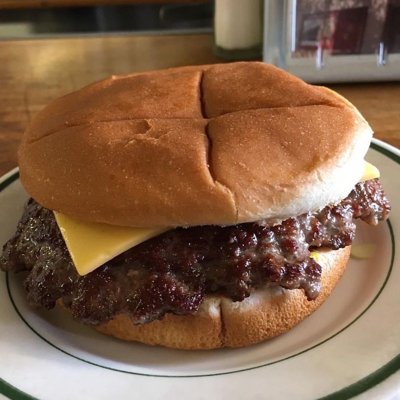 Cheeseburger from Coney Island Grill  in St. Petersburg, Florida
