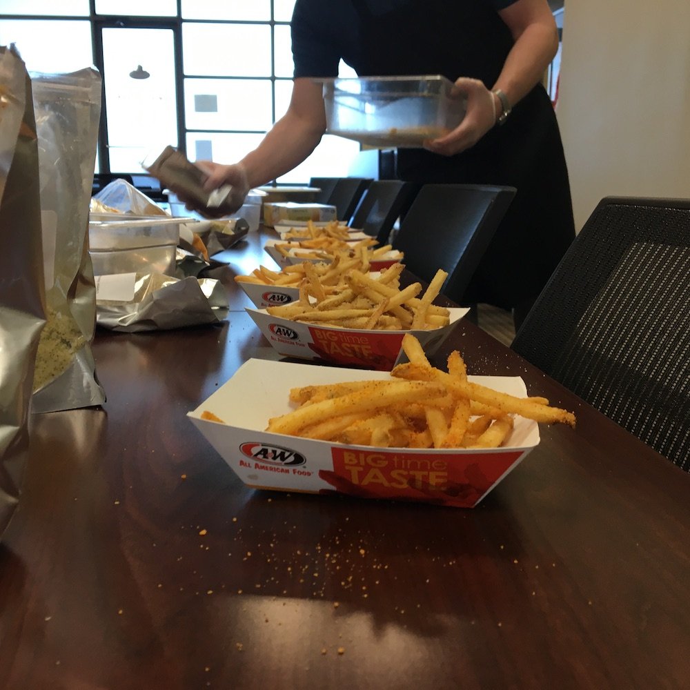 Seasoned Fries at the A&W Headquarters in Lexington, Kentucky