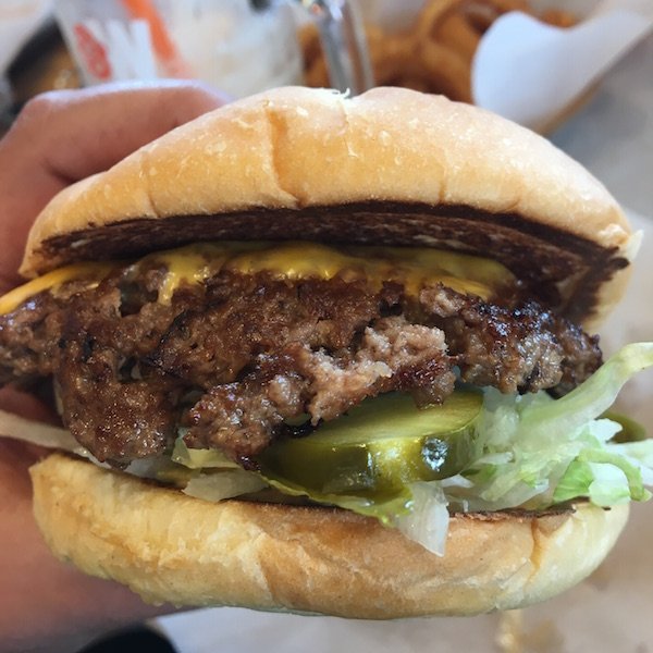 Burger closeup