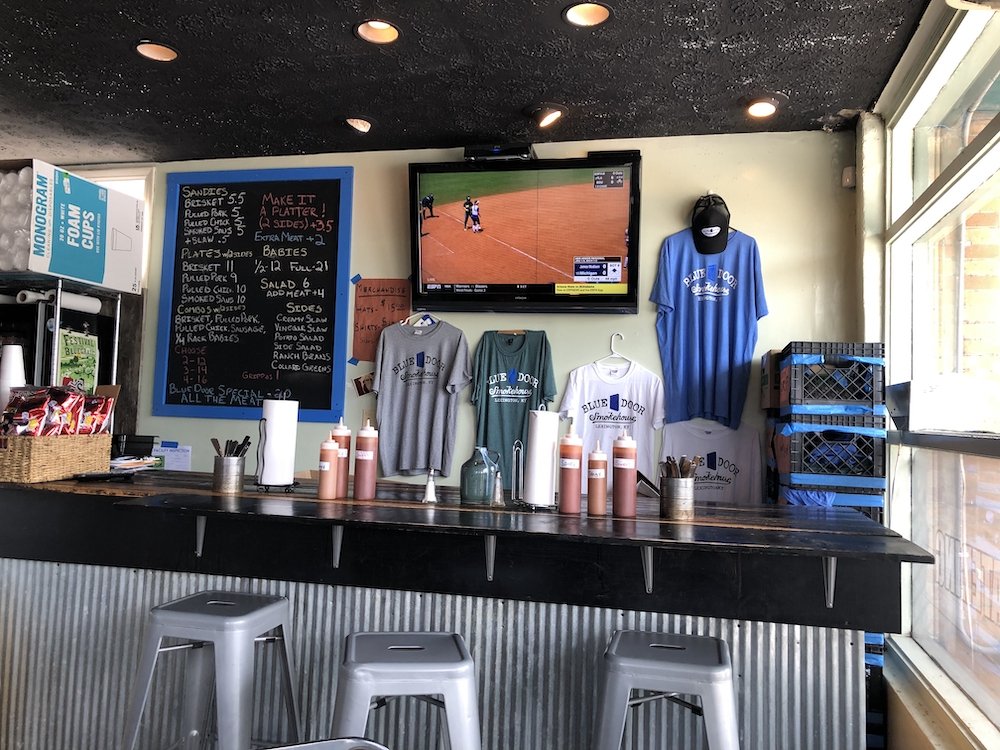 The Counter at Blue Door Smokehouse in Lexington, Kentucky