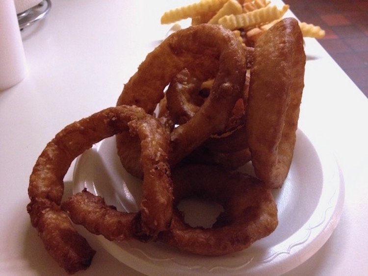 Onion Rings from Chris' Famous Hot Dogs in Montgomery, Alabama