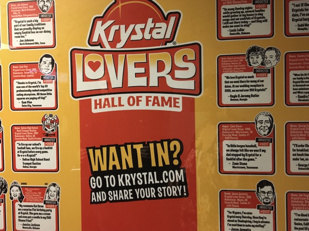 Krystal Lovers Hall of Fame