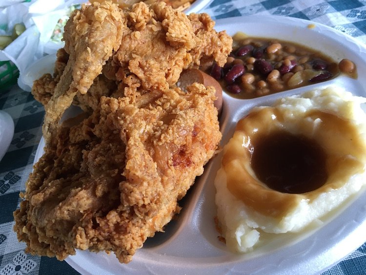 3 Piece White Meat Fried Chicken Plate