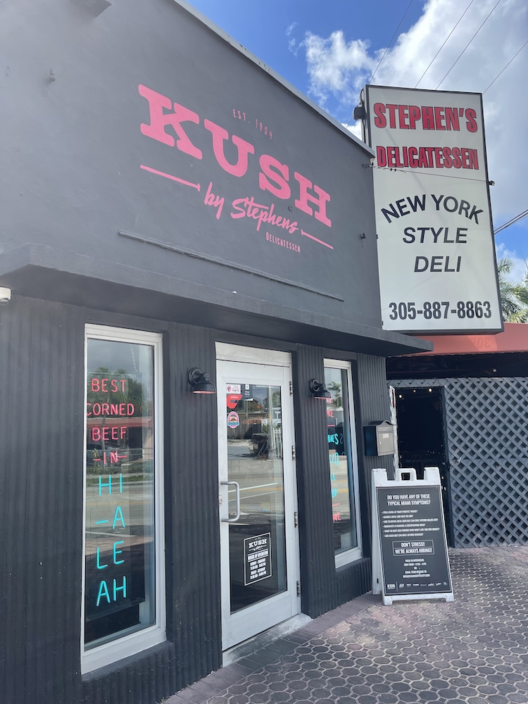Entrance to KUSH by Stephen's in Hialeah, Florida