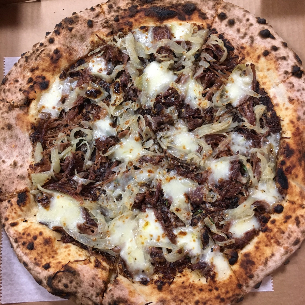 Oxtail Pizza from PROOF in Wynwood, Florida
