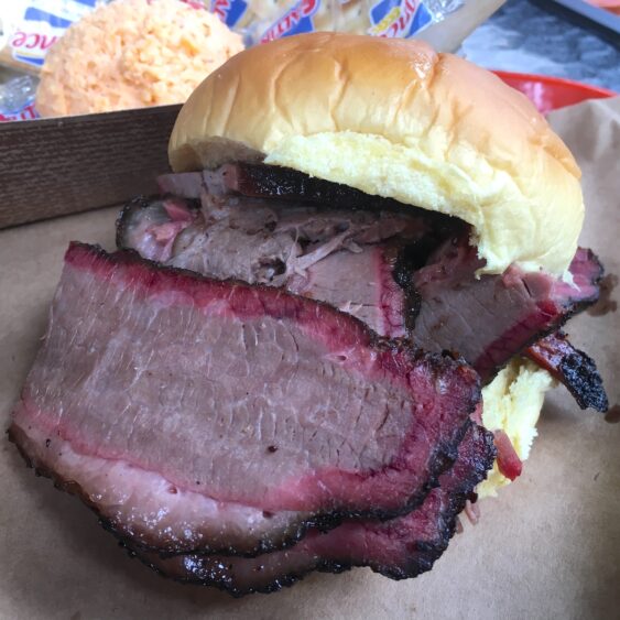 Brisket Sandwich from The Bearded Pig BBQ in Jacksonville, Florida