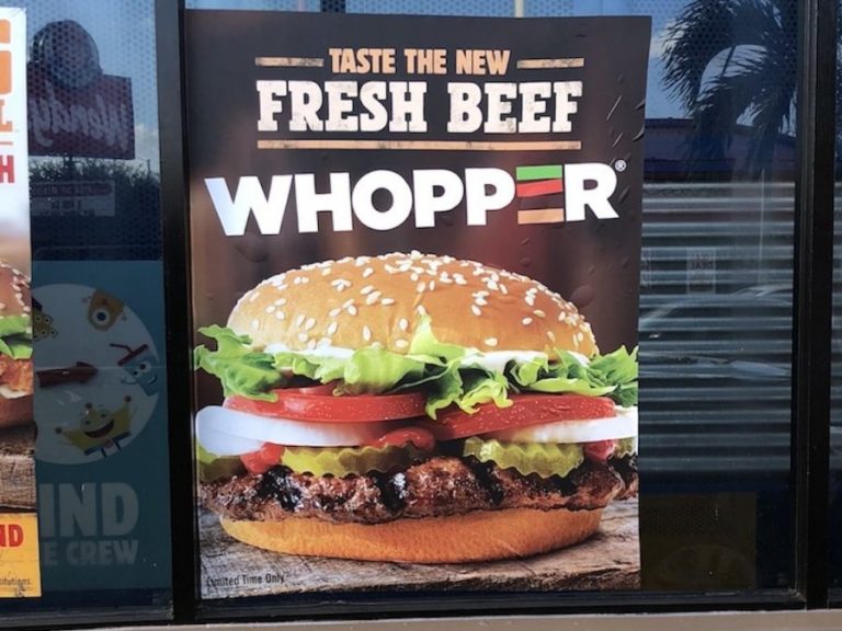 Fresh Beef Burger King Whopper Really Exist Out There?