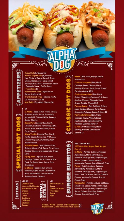 El Alpha Dog Food Truck Menu