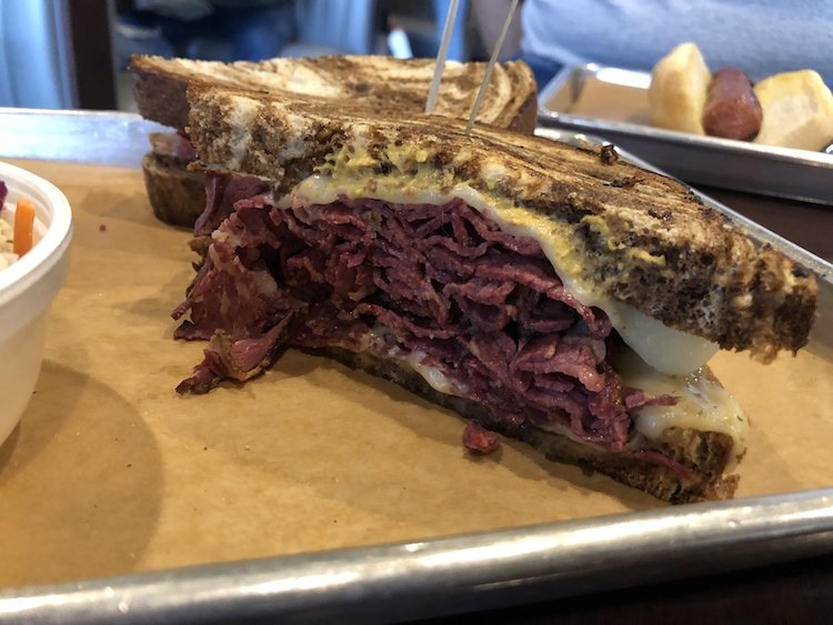 Homemade Pastrami Sandwich from Jimmy P's Burgers in Naples, Florida