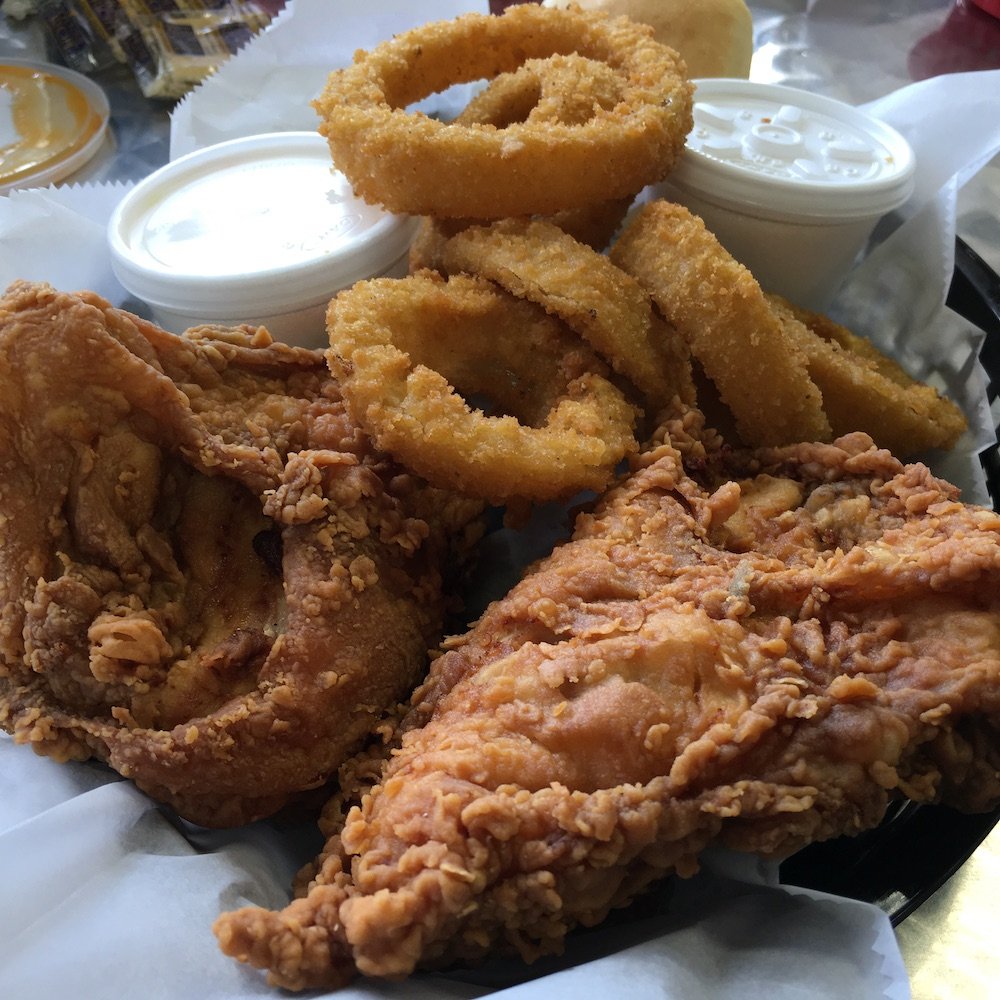 Fried Chicken & Onion Rings