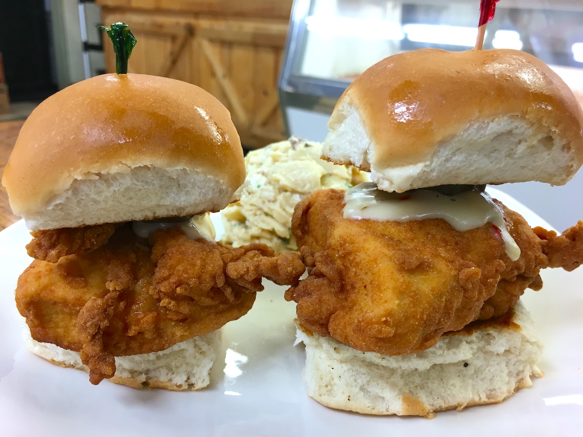 Chicken Sliders from Pinegrove Market and Deli in Jacksonville, Florida
