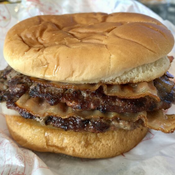 Bacon Double Cheeseburger from Dog 'n Suds in Muskegon, Michigan