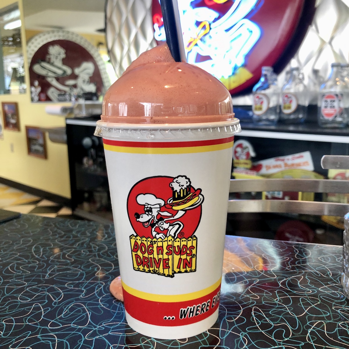 Black Cherry Ice Cream Float from Dog 'n Suds in Muskegon, Michigan