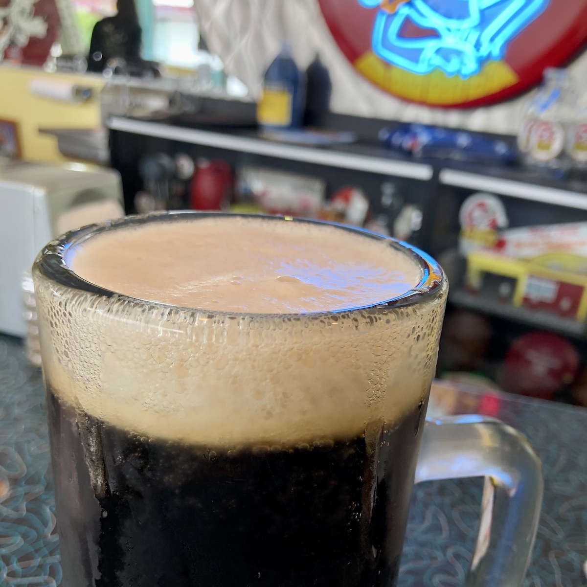 Frosty Root Beer from Dog 'n Suds Drive-In in Muskegon, Michigan