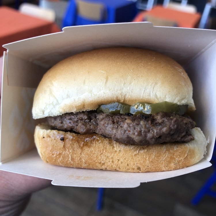 White Castle 1921 Slider with Pickle, Mustard & Onion