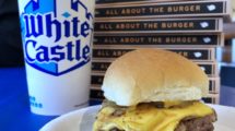 White Castle Double Cheese 1921 Slider with Pickle, Mustard & Onion