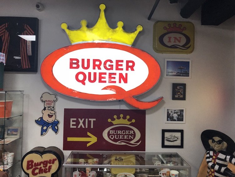 Burger Queen Sign at the Burger Museum