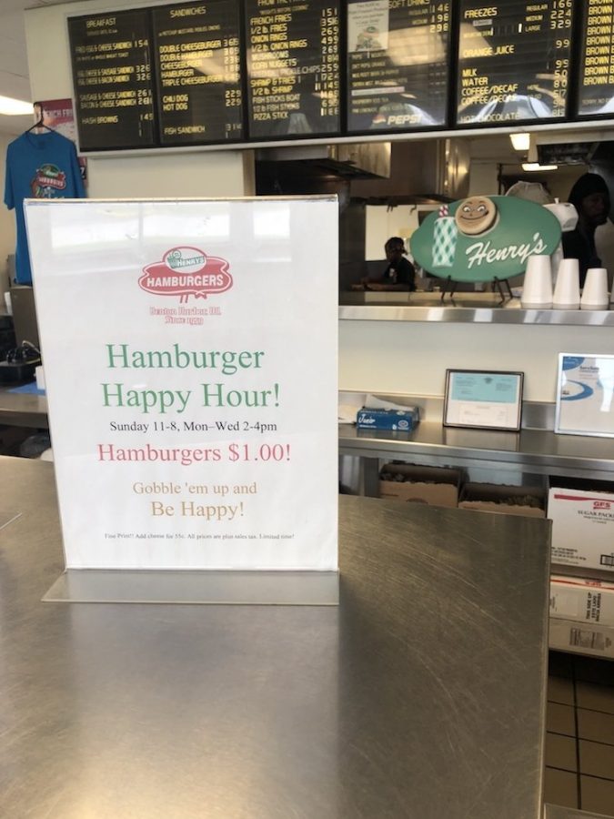 Order Counter at Henry's Hamburger's in Benton Harbor, Michigan