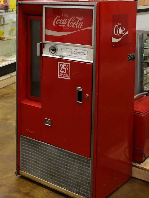 Kramer Family Coca Cola Machine in the Burger Beast Burger Museum